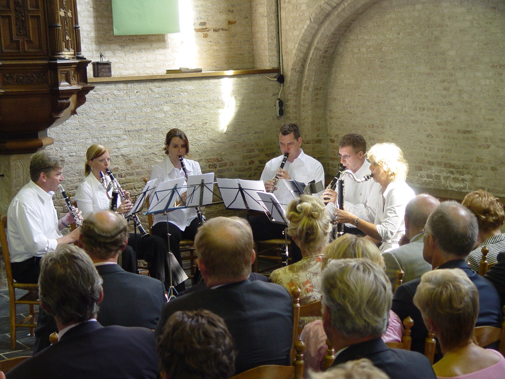 Muzikaal intermezzo door Klarinet Ensemble van Sint Caecilia Schipluiden